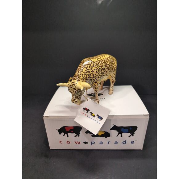 Cow Parade Leopard Cow Figurine, Westland Giftware,‎ #9169, Box & Tag - Picture 1 of 10